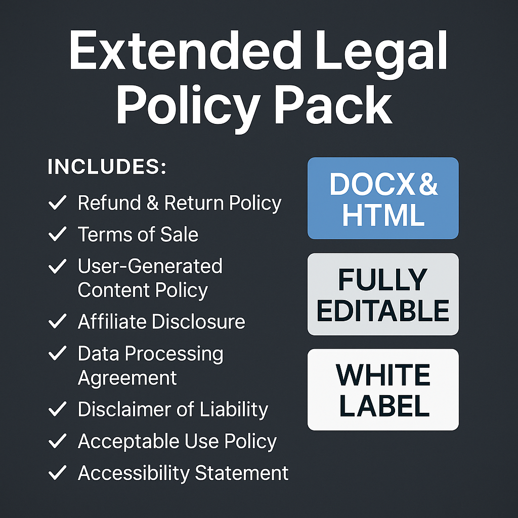 Website Legal Policies